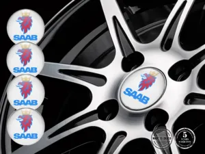 Saab Adesivi Cupola Stile Emblemi Gara Custom